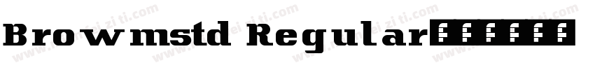 Browmstd Regular字体转换